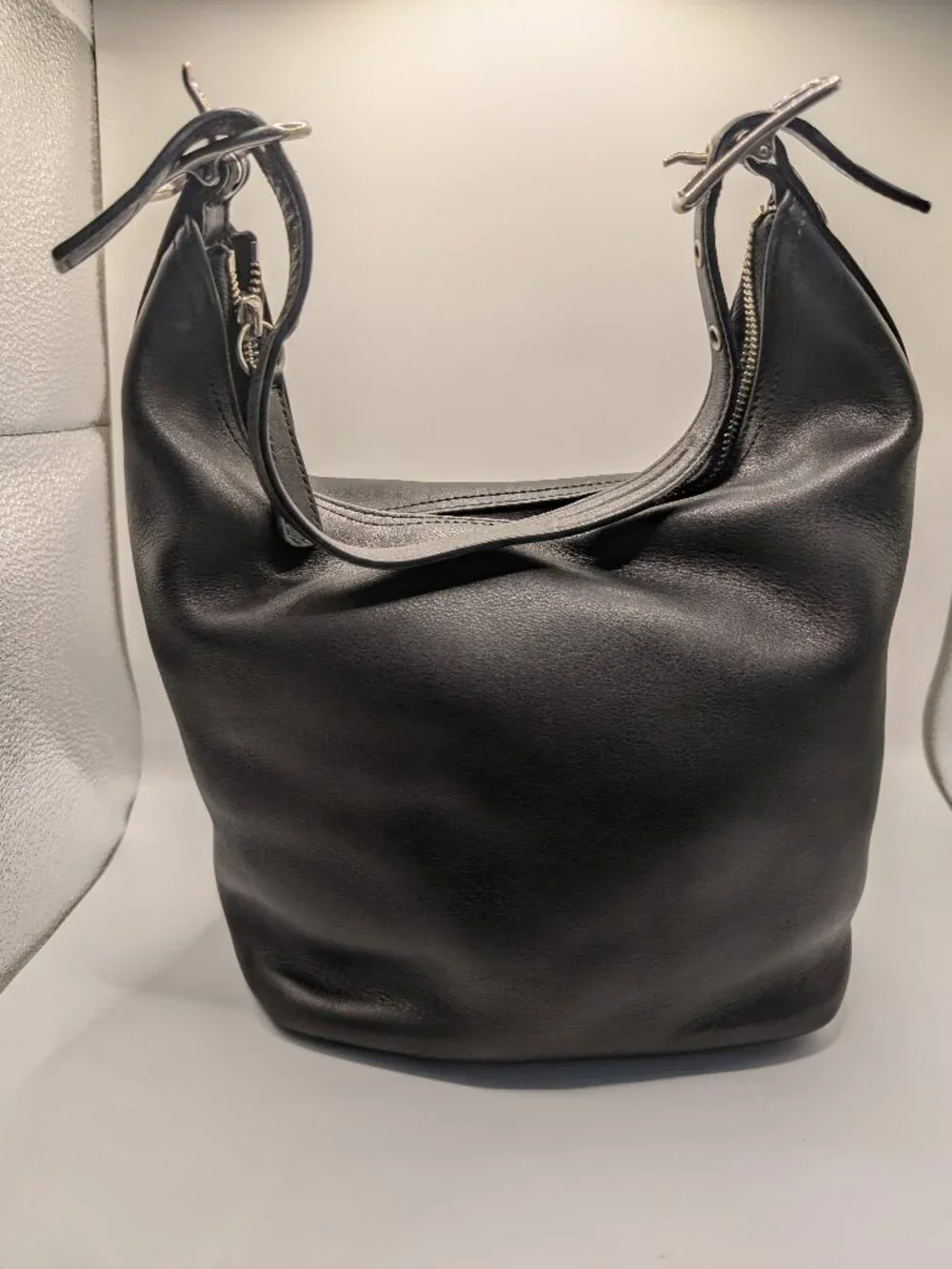 Coach Legacy 9823 Black Leather Hobo Shoulder Bag - Vintage Style